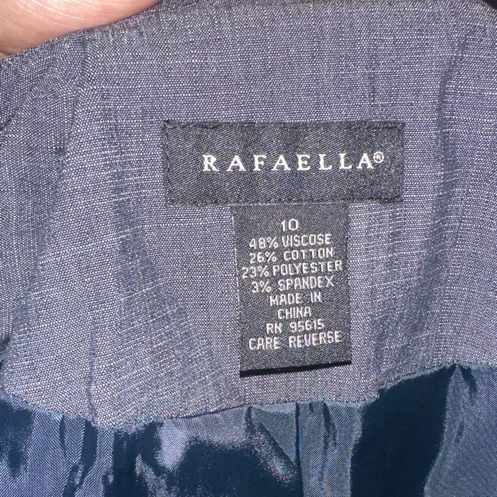 Rafaella Navy Blazer with Button Detail Sz. 10 - Picture 2 of 8